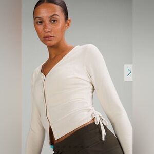 Lululemon Side-Cinch Ribbed Cardigan